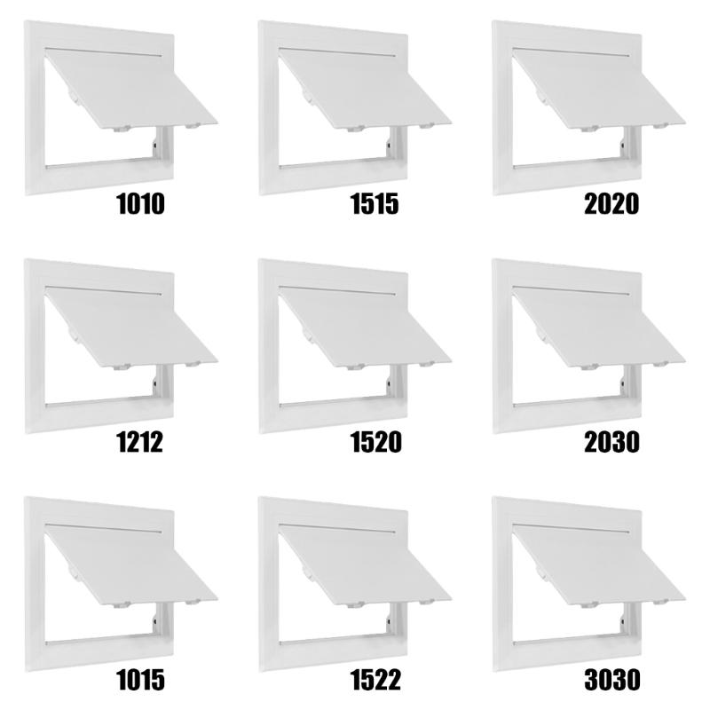 Access Panel Inspection Hole ABS Access Door Universal Plastic Push Type Inspection Port Wall Ceiling White Hatches Cover