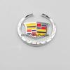 6CM Alloy Car Window Side Emblem Sticker Rear Trunk Badge for Cadillac ATS BLS CT6 CTS EXT SLR  STS XLR XT4 XTS Escalade Deville