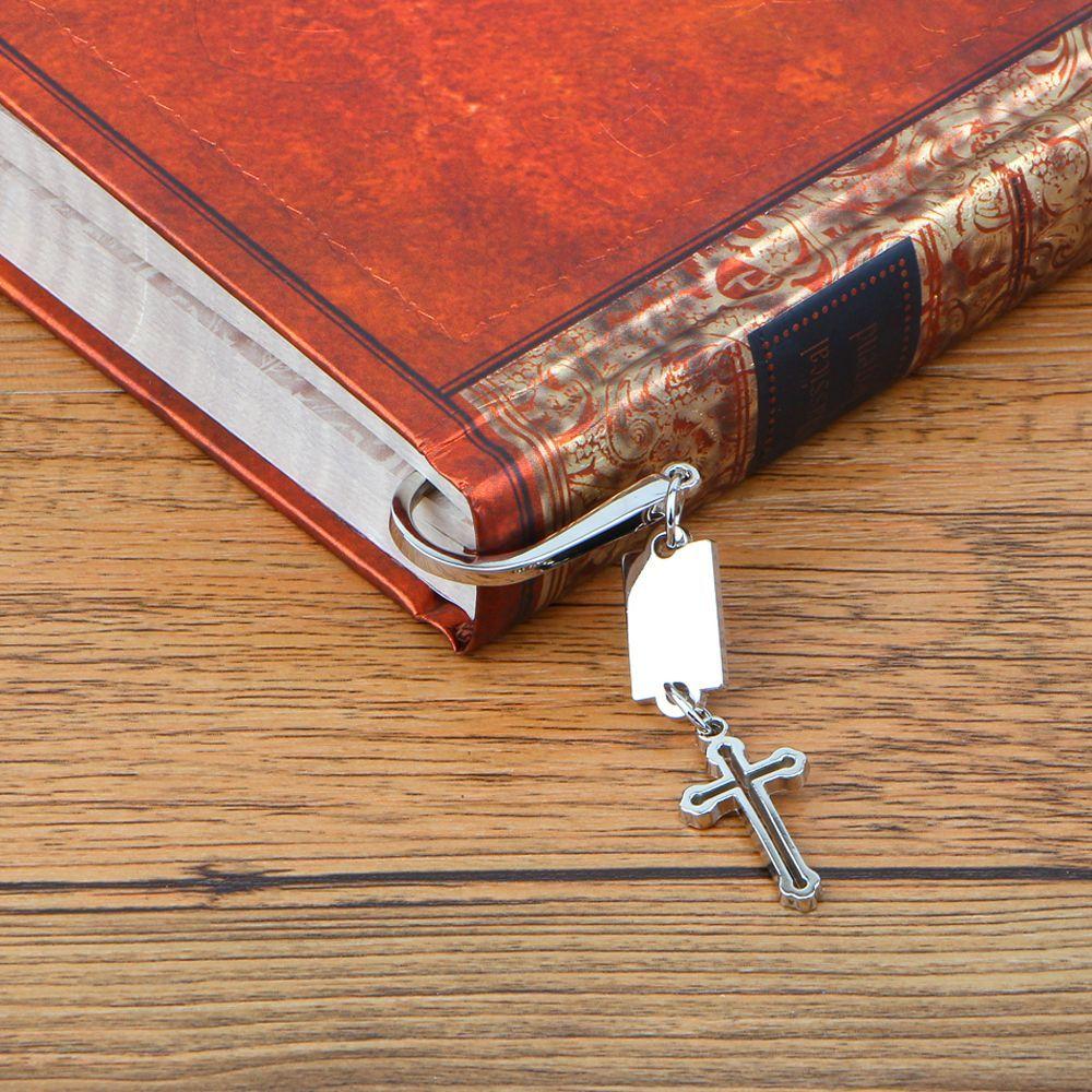 Marking Bible Accessories Letter Opener Cross Pendant Bookmarks Metal Bookmarks Cross Bookmarks