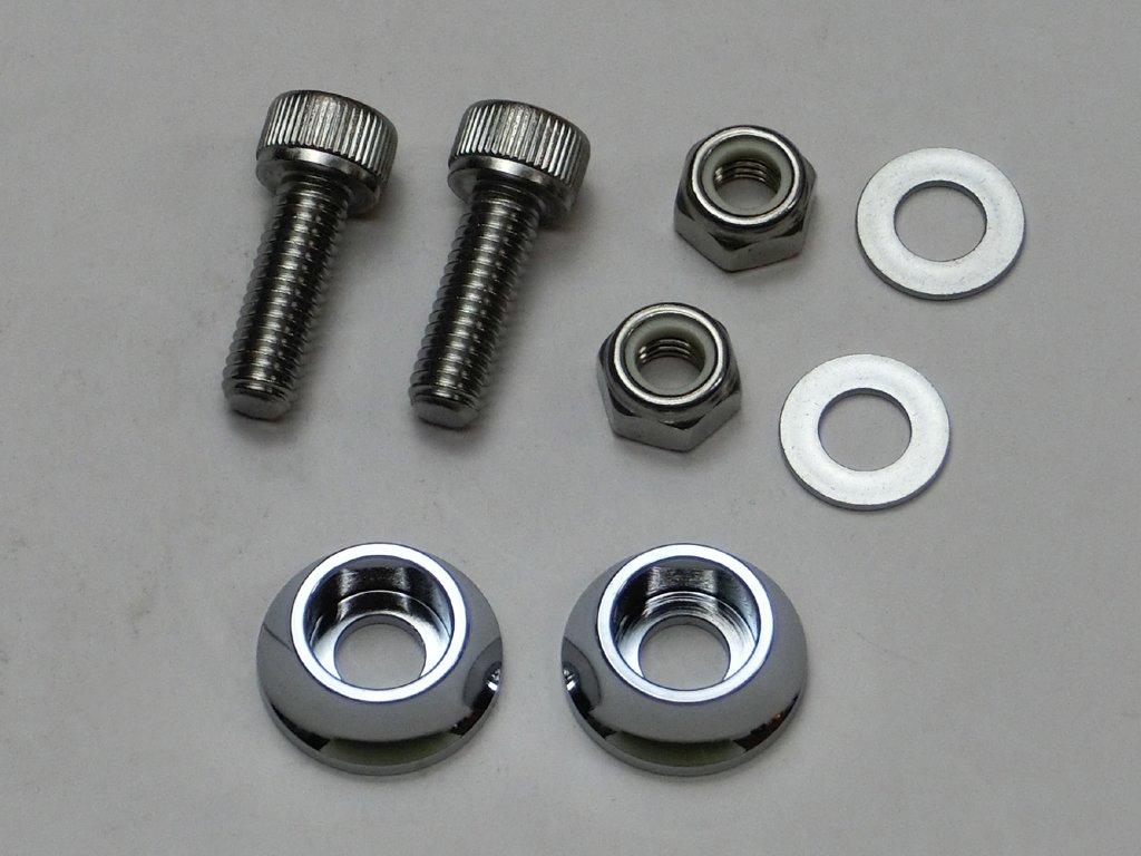 C.F.POSH License Plate Cap Bolt & Nut Plated 200386