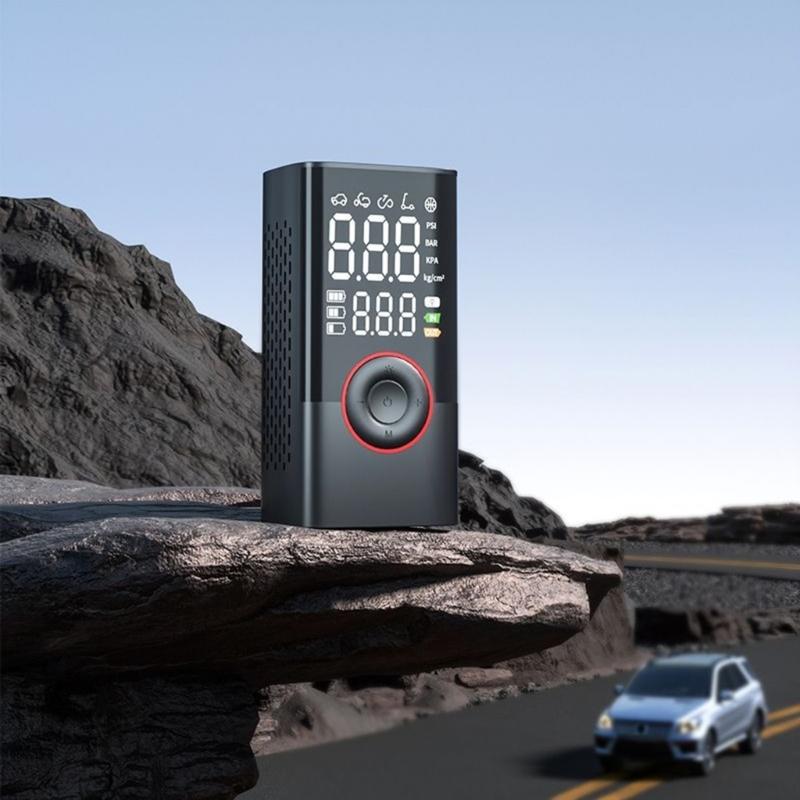 Car Jump Starters Air Compressor Wireless Tire Inflator Pump Digital Tire Inflator Automotive Starting Device with Light
