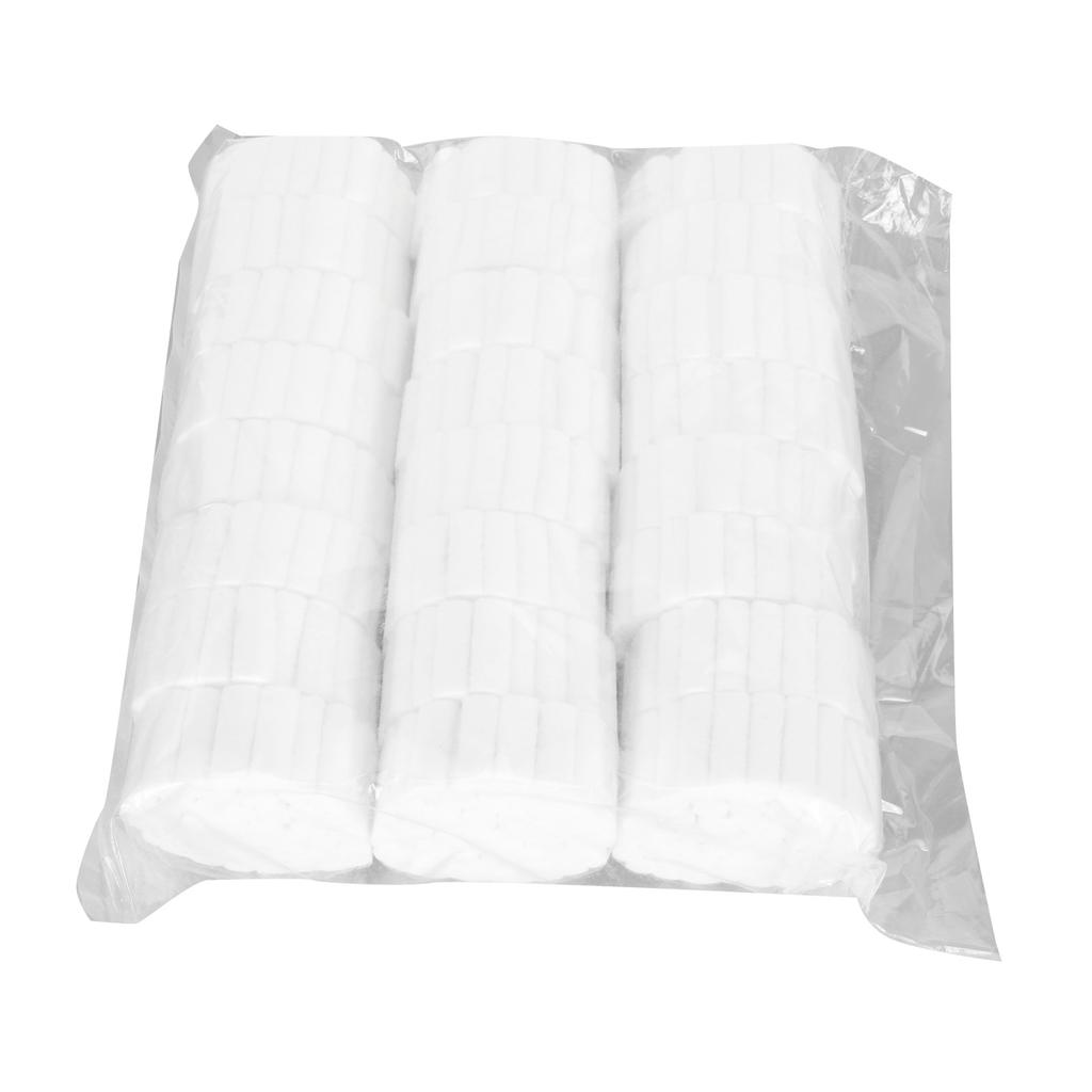 1000 pièces de rouleaux de coton dentaire Taille appropriée Très absorbants Forme Garde-saignements de nez avec pinces pour la famille Hôpital Nez