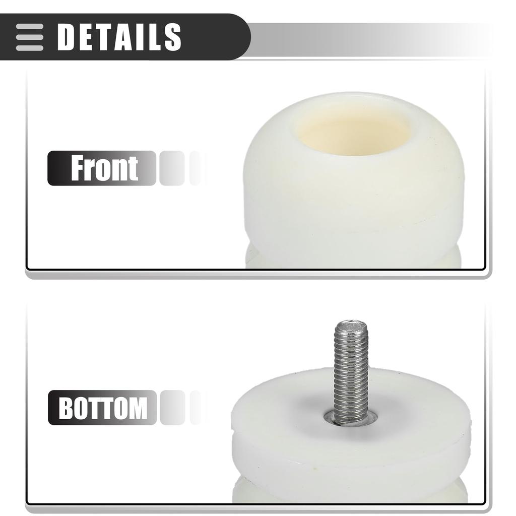 Motoforti Car Rubber Front Rear Suspension Bump Stop No.1349805/1923654 White 1 Piece