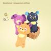 Squeaky Dog Toys for Small Dogs and Puppies Cartoon Shape Chew Toy Corn Velvet Interactive Chew Toy for Teeth Cleaning and Oral Care
