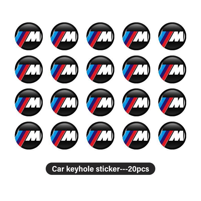 Car Door Keyhole Sticker Lock Protector Lock Core Decal Accessories For BMW X1 X3 E39 E46 E30 E36 E87 E60 E90 F26 G02 E70 F15