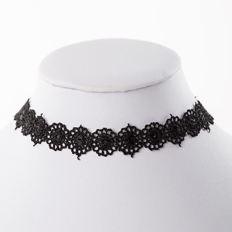 Korean Harajuku Velvet Ribbon Choker Necklace - Women's Fashion Clavicle Chain