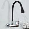 Black Single Cold Water Tap  Standard Kitchen Water Supply Systems