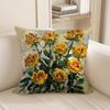 4Pc Colorful Floral Printed Pillowcasessuitable For Sofa Car Bedroom Decorative Cushion Cover Pillow Cover