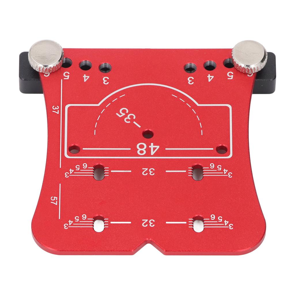35mm Hinge Punch Locator Hinge Boring Jig 4 Hole Spacing Adjustable Margin Marker Positioning Plate Hinge Drilling Jig
