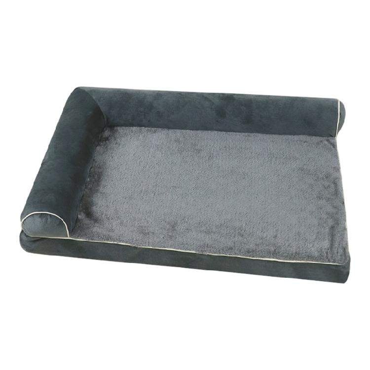 Four Season Dog Sofa with Armrests Breathable Dog Couch Bed Nonslip Washable Cover Dog Sleep Cushion Winter Dog Bed
