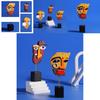 Abstract Face Sculpture Resin Art Modern Home Decor For Coffee Shops And Galleries