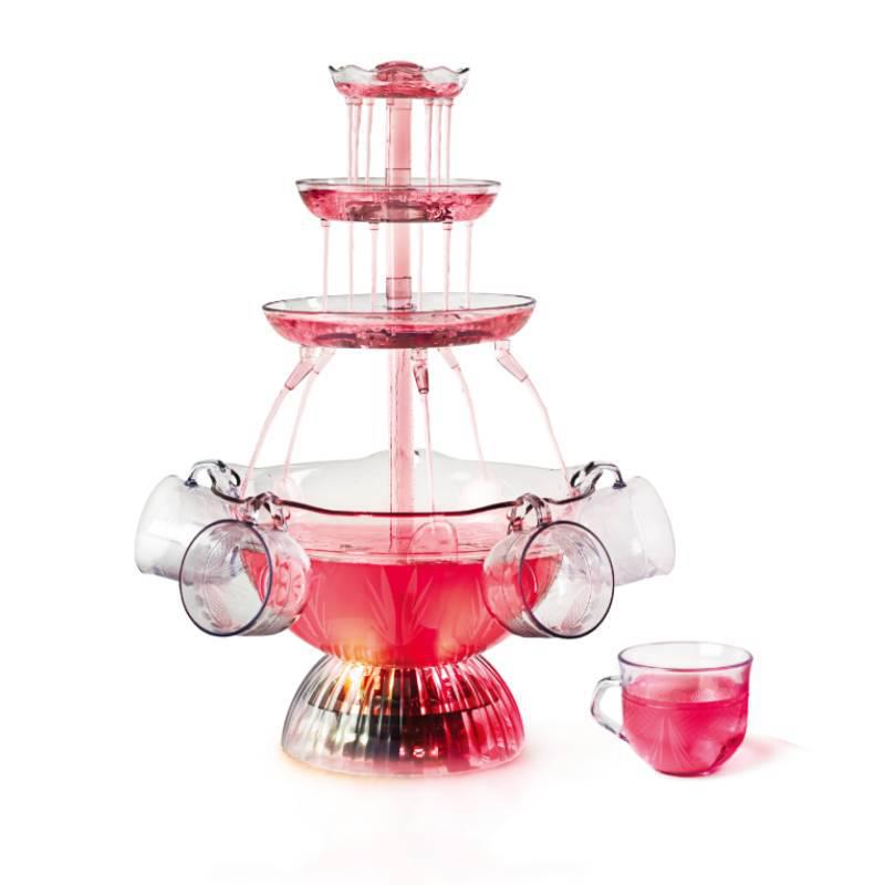 5-Tier Red Wine Fountain for Party & Tasting Events - Fits US, EU & UK Plugs