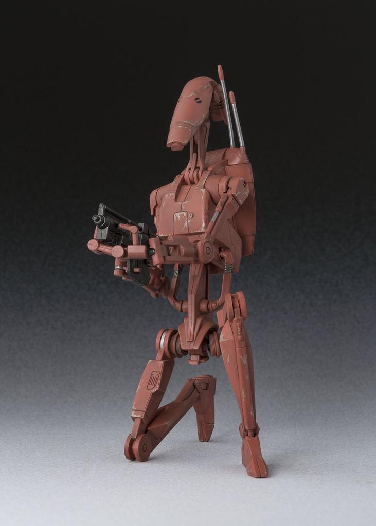 TAMASHII NATIONS Star Wars Battle Droid Geonosis Color 155mm Malovaná Pohyblivá Figurka S.H.Figuarts Cca. ABS a PVC