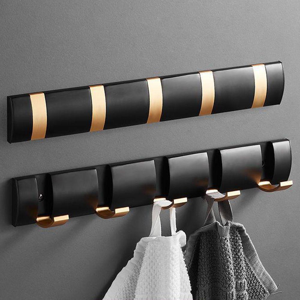 For Bathroom Back Door Nail Free Installation Wall Coat Rack Clothes Holder Towel Hanger Hooks