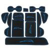 BLUESEATEC New Toyota RAV4 50 Series Rubber Mat Interior Rubber Mat Sheet Rubber Mat Noise Prevention Scratch Prevention Easy Installation Mat Blue 12