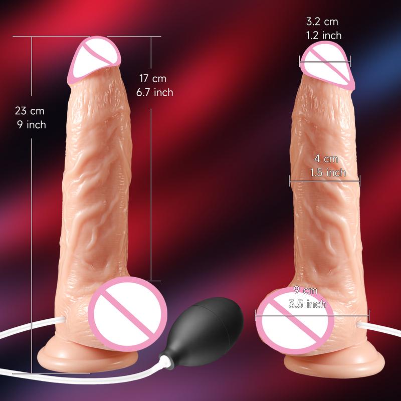 Realistic Squirting Dildo Water Ejaculating Big Penis Soft Skin Feel Spray Suction Cup Masturbator Anal Toy Sex Toy For Women 18