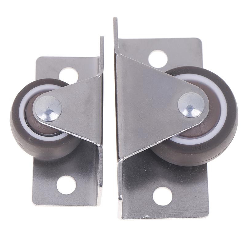 Silent Rubber Casters Drawer Wheels For Furniture Kitchen Cabinet Table Side Installation Low Profile Replace