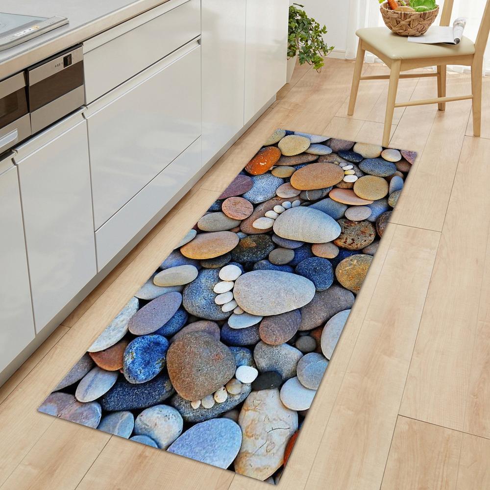 Non-Slip Kitchen Carpets For Living Room Long Area Rug Kitchen Floor Mat Carpets Bathroom Entrance Door Mat Home Decor Alfombra