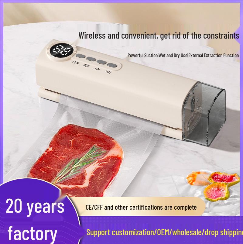 Automatic Dual-Use Vacuum Sealer for Dry & Wet Food Preservation