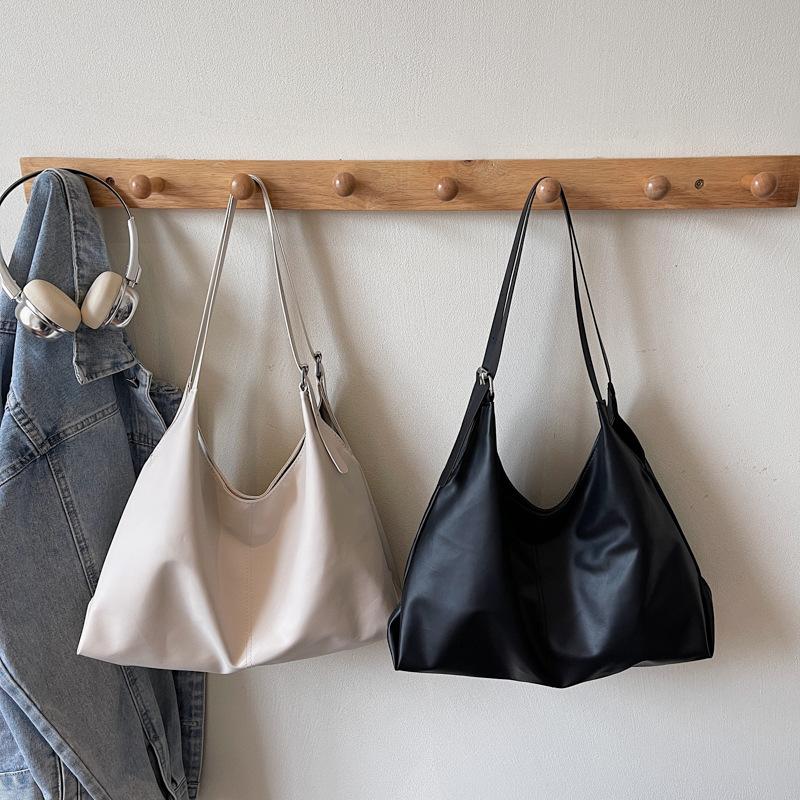 Sac fourre-tout rétro de grande capacité, Un sac porté sous le bras pour les déplacements domicile-travail