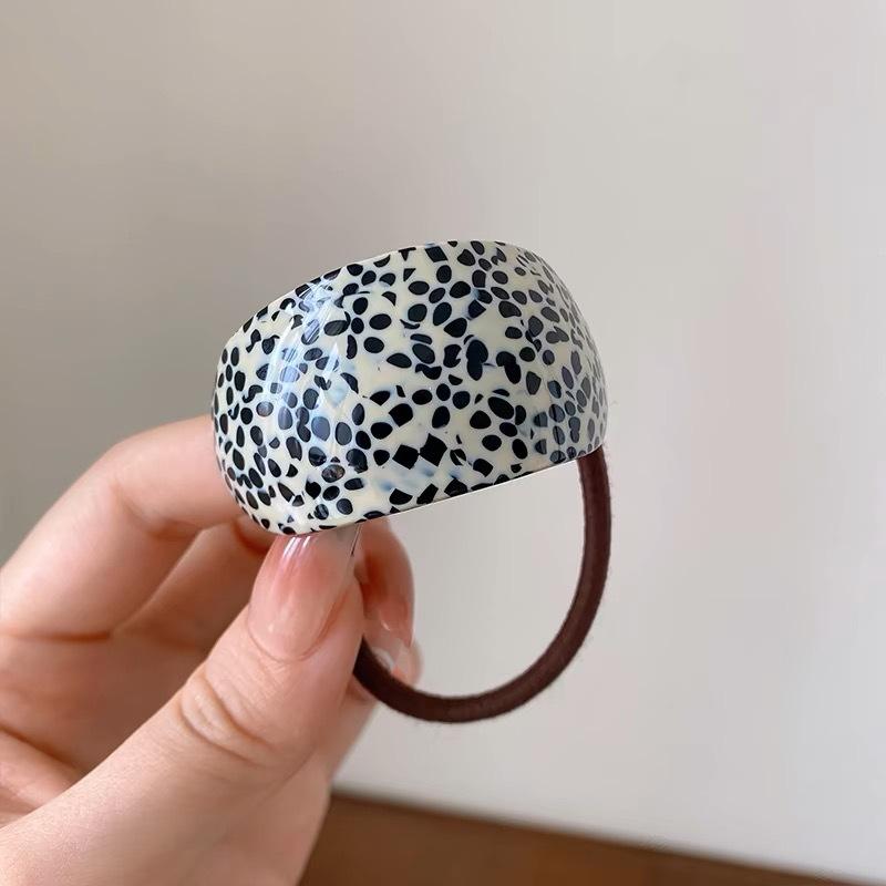 1Pc 8cm Acetate Acr Geometric Elastic Hair Cuff Ponytail Holder Hair Scrunchies Fashion Hair Accessories for Women Hair Ties