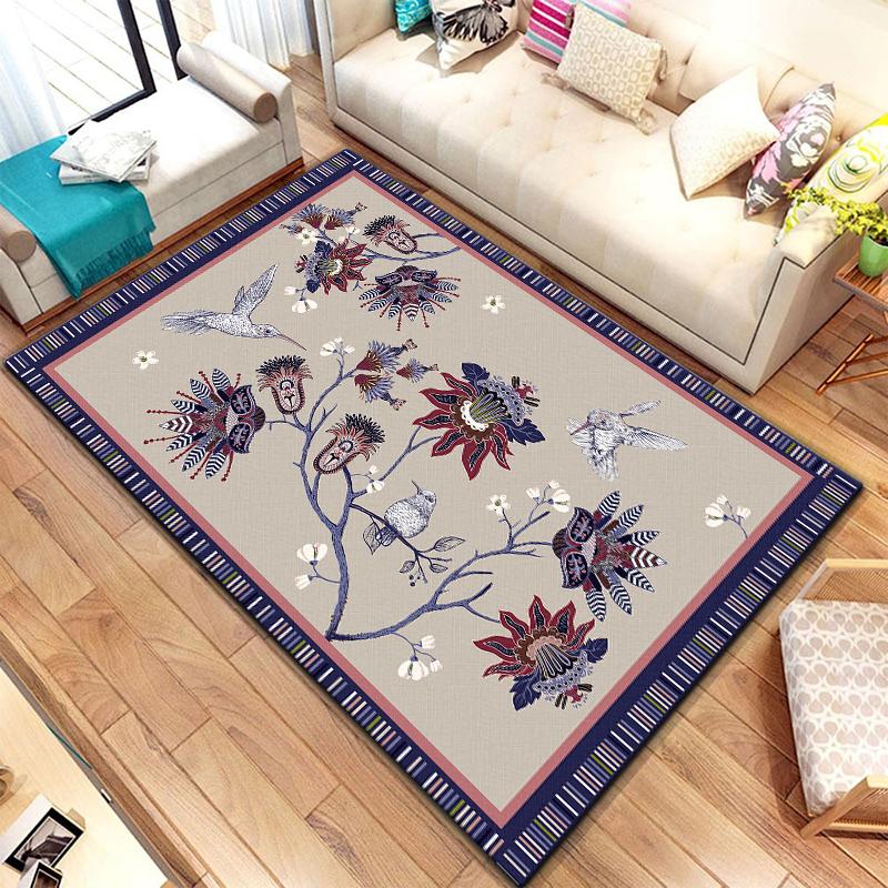 European Style Printed Pattern Non-slip Rug Baby Play Crawl Floor Yoga Mat Living Room Carpet Decoration Tapestry alfombrilla