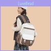 Casual Minimalist Large Capacity Backpack With Color Blocking Design For Daily
