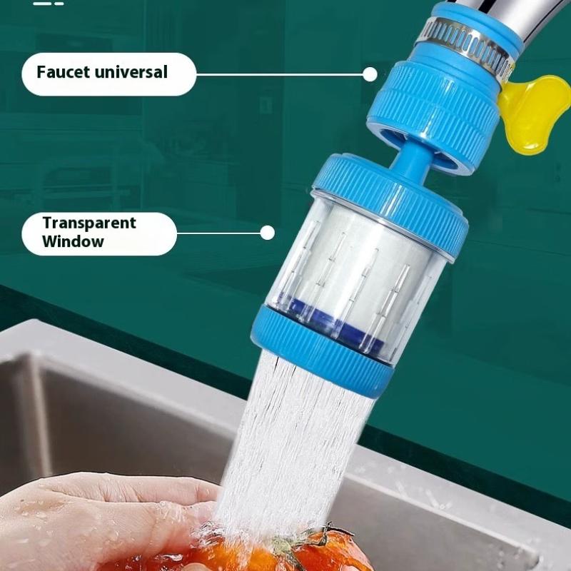 5PCS New Practical Water Filter Faucet  Save Water Splash-proof Bathroom Filter Easy To Install Faucet Sprayer for Kitchen Decor