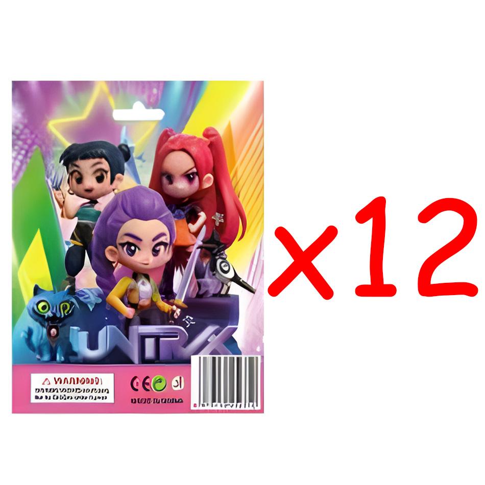 24 Stück Überraschungsbox Anime Kpop Dämonenjäger Figur Spielzeug Sammelmodell für Fans Desktop Dekoration Animierte Zeichnungen Gaming