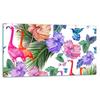 GLASS CUTTING BOARD 52x30 FLAMINGO