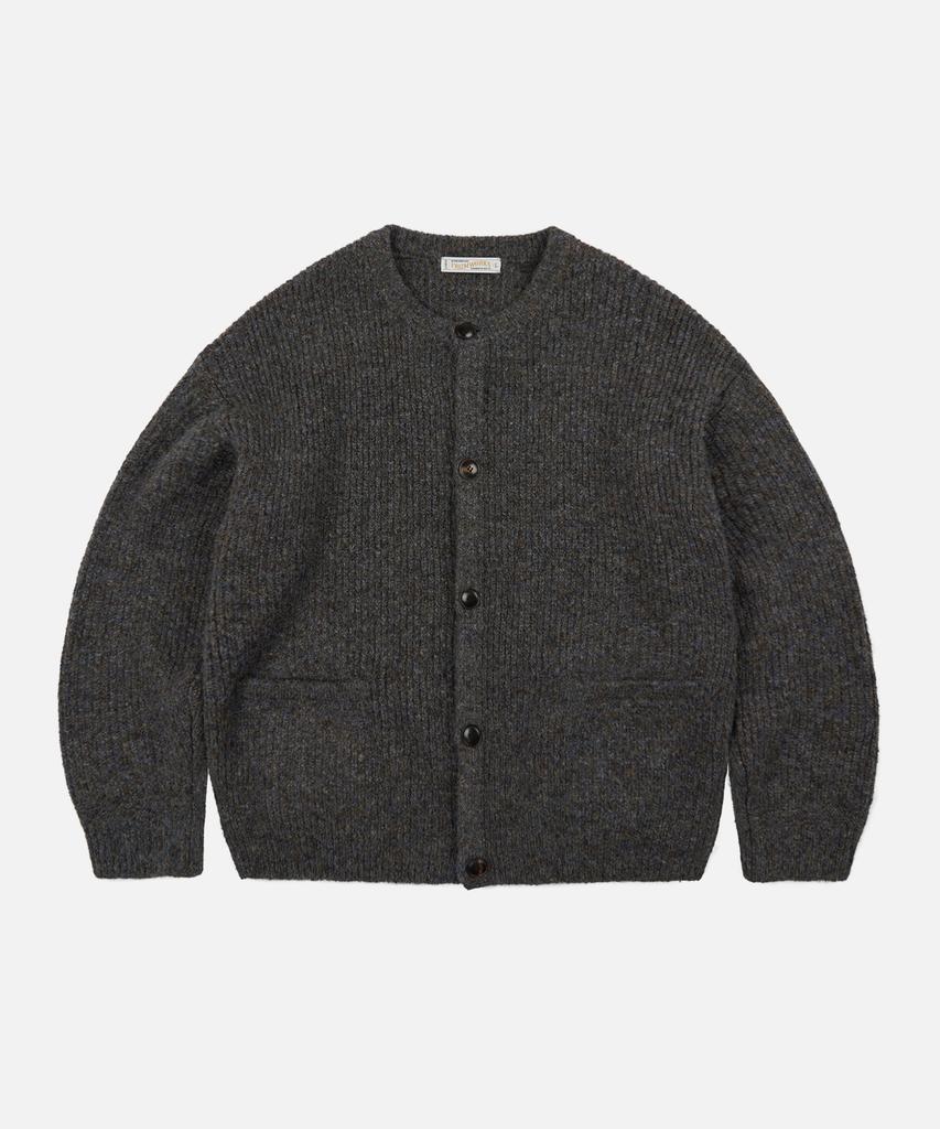 Frizmworks Brushed Wool Round Cardigan _ Brown
