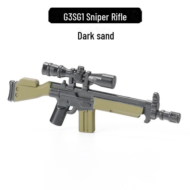 

«Набор фигурок военного собрания»: Цветное оружие, пластиковые аксессуары, настольная модель для песка