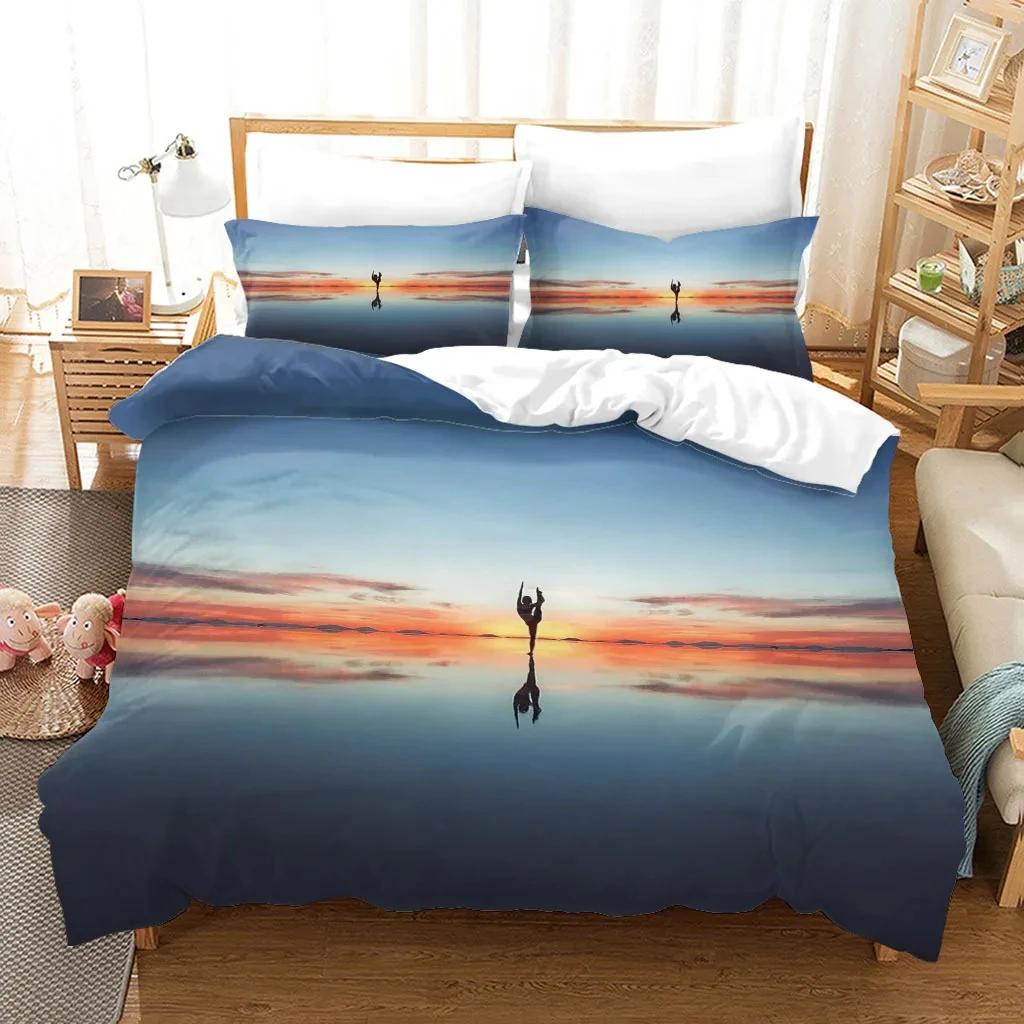 Statue of Liberty Bedding Set Modern Art Duvet Cover King/Queen Size Teens Adults Creative Fashion Pop Polyester Quilt Cover