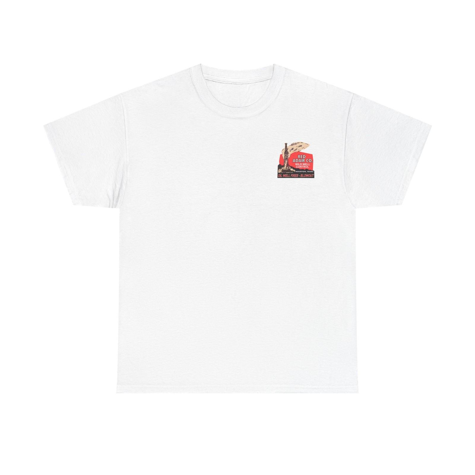 

Red Adair Company Vintage Unisex Heavyweight T-Shirt Mens Womens Tees Top with Front and Back Logos M