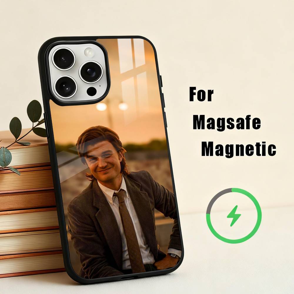 Actor S-Steve Harrington-N Phone Case For iPhone17,16,15,14,13,12,11 Plus,For Magnetic Wireless Charge Cover