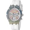 Ladies' Quartz Watch Stainless Steel Case Silicone Strap Quartz Movement For Daily Gatherings GW0407L4
