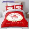 Olympiacos F.C Juego de Ropa de Cama Colcha Funda de Colcha Funda de Almohada Decoración del Hogar Regalo de Cumpleaños (1 * funda nórdica + 2 * fundas de almohada, sin núcleo)