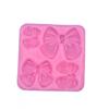 NewArrive 1pcs Cute Knot Bow Molds Soft Silicone Fondant Resin Art Mould Cake Decoration  Kitchen Baking Accessories Tools
