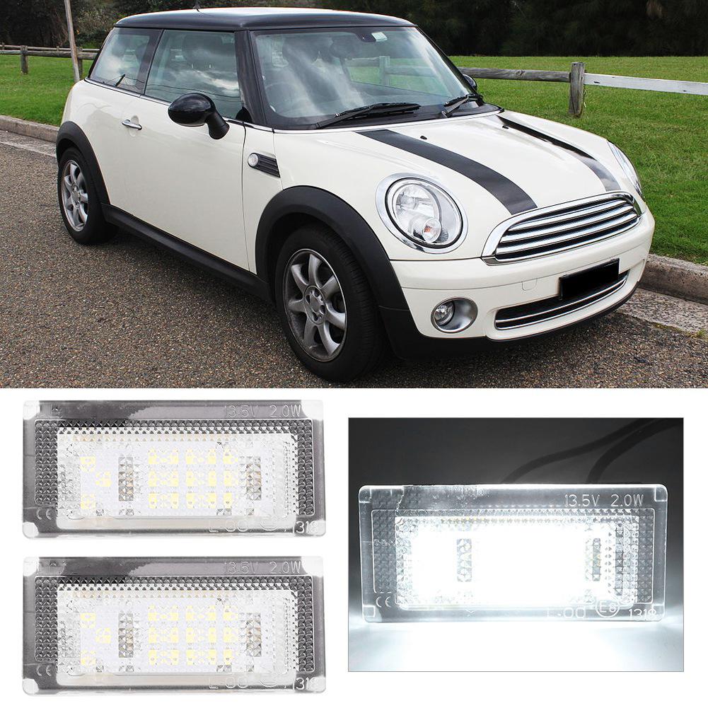 1 Paar 12V 18 SMD LEDs Kennzeichenleuchte Lampe Passend für Mini Cooper S R53 2001 2006