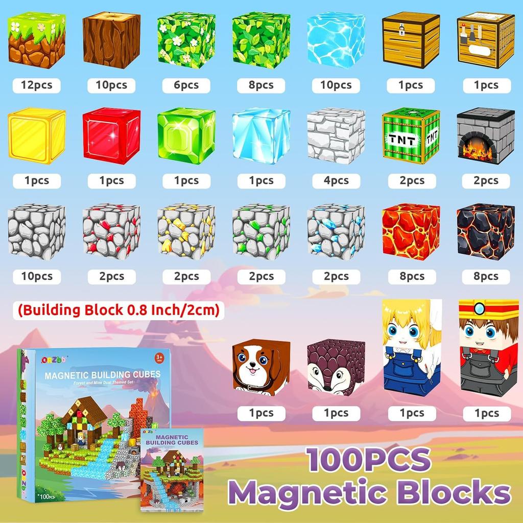 Magnetic Block Magnetic Building Block Large Easter Pet Park Educational Toy Building Block