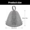 2Pieces Sauna Hat Set Comfortable Sauna Caps Travel Sauna Hat High Absorbency Felt Texture Perfect for Spa and Sauna Use