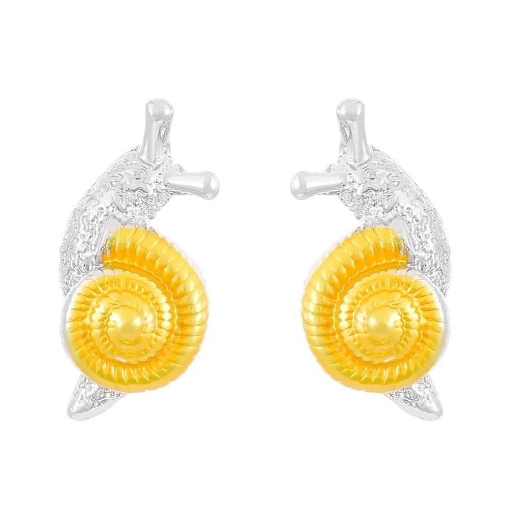 

Delicate Snail Stud Earrings Zinc Zinc Alloy Snail Opening Rings Cute Snail Jewelry Women Stud Earrings