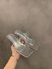 French Temperament Transparent with Cool Slippers Fairy Shoes Summer Wear 2025 New Summer High Heels Sandals