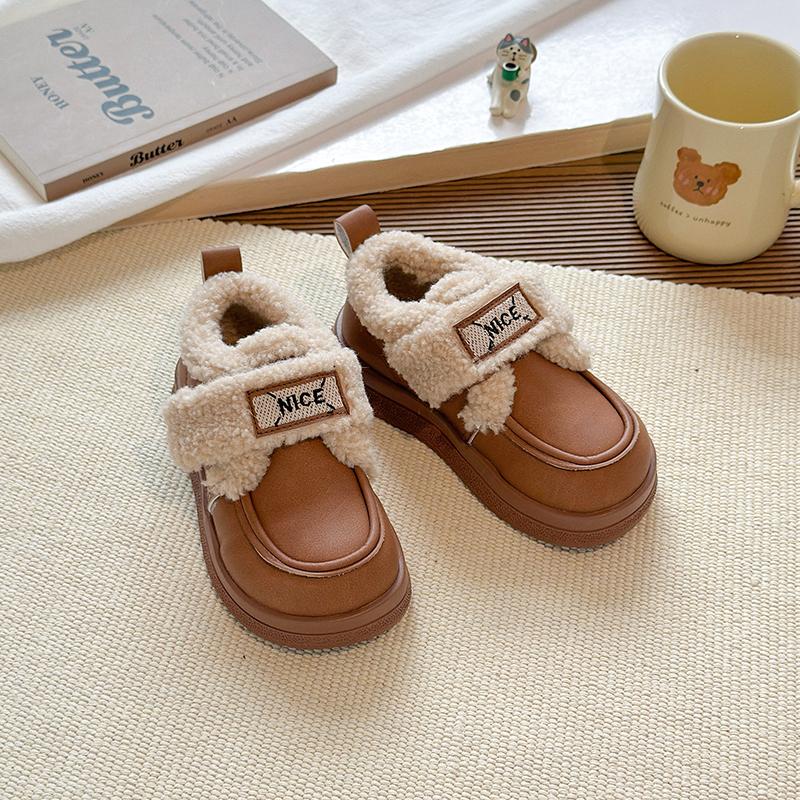 Kids Warm Lined Sneakers Walking Shoes School Walking and Daily Activity Youth Everyday Footwear Casual Play Shoes Sizes 26-36
