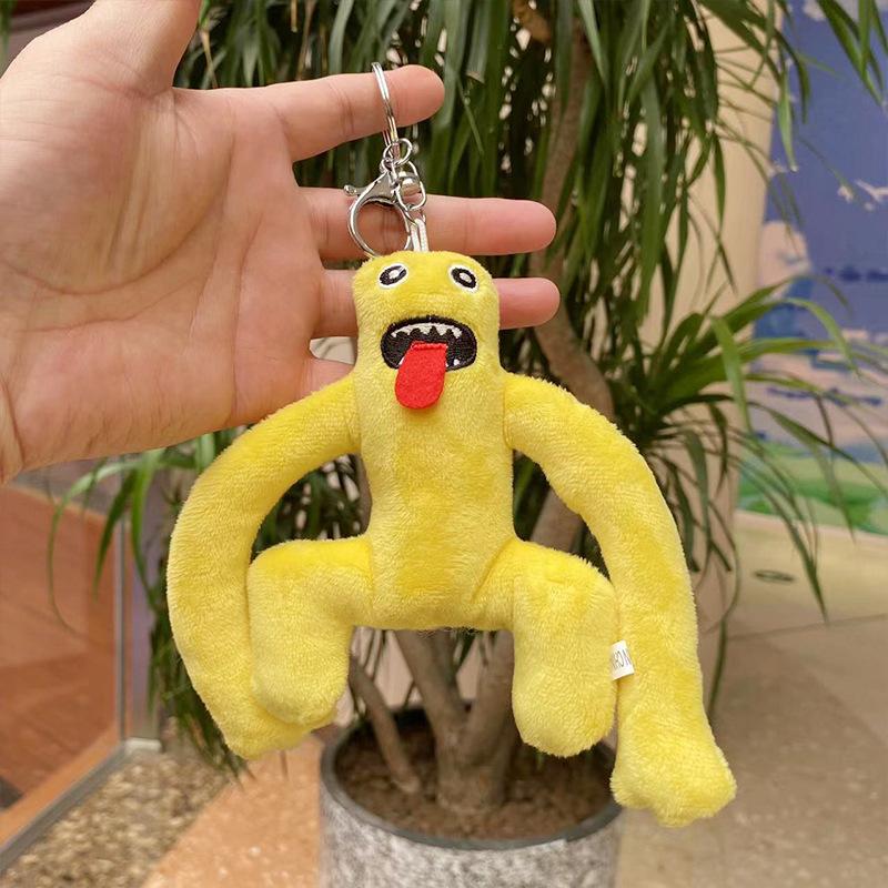 Cut Roblox Rainbow Friends Plush Keychain Soft Stuffed Colorful Game Character Pendant Bag Backpack Accessory For Game Fans Gift