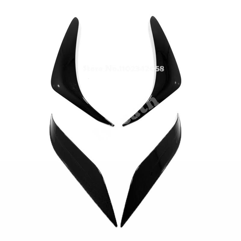 For Toyota Land Cruiser Prado FJ150 FJ 150 2014-2017 ABS Front Headlight decorative strip headlamp eyebrow Exterior Accessories