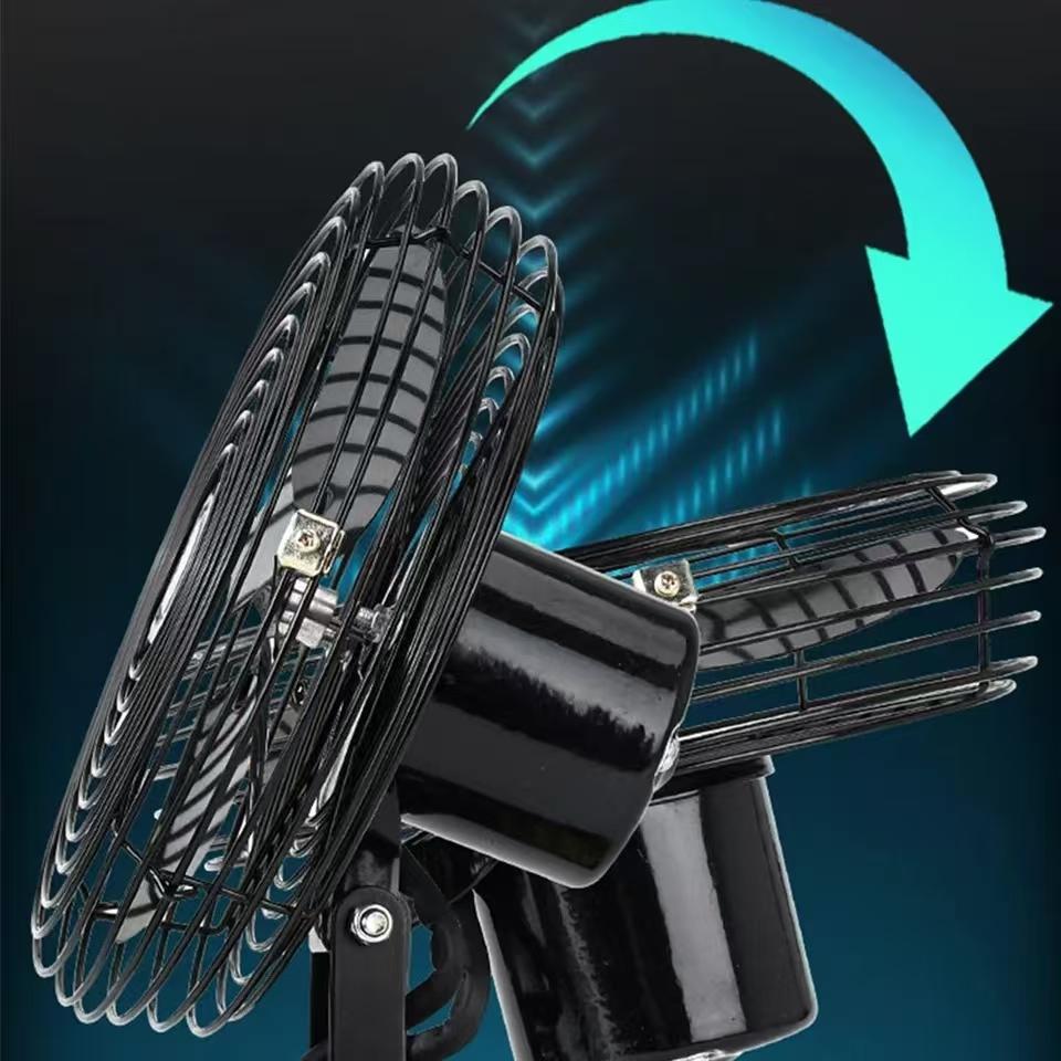 6/8In Camping Fan Outdoor Fishing Wireless Desktop Portable Metal Fan Strong Wind Fan For Makita/Dewalt/Milwaukee 18V BatteryPin
