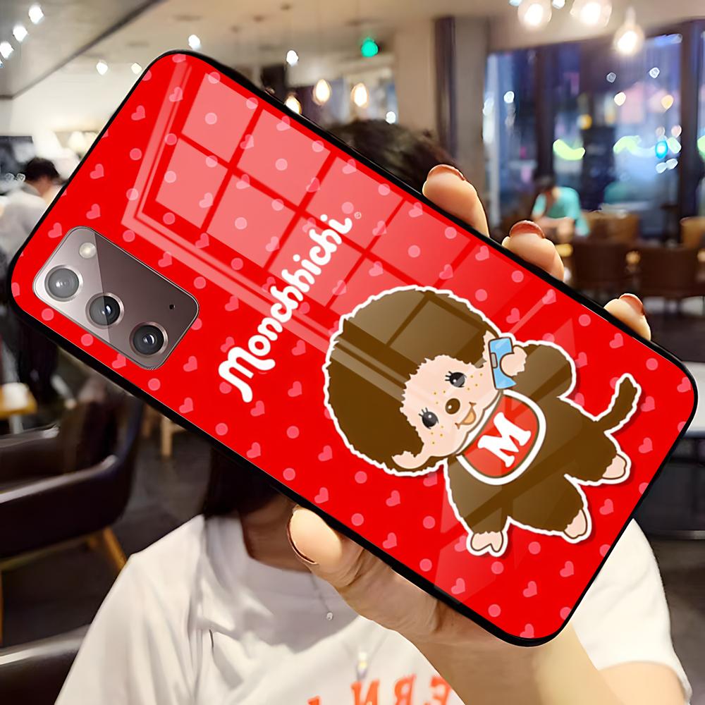 Cartoon M-Monchhichis Phone Case For Samsung S25 Edge Ultra S23 S22 S21 S20 Ultra Plus S24 Fe A54 A53 A25 A16 A14 Glass Cover