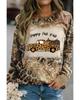 Azura Exchange Leopard Tie Dyed Pumpkin Truck Graphic Top