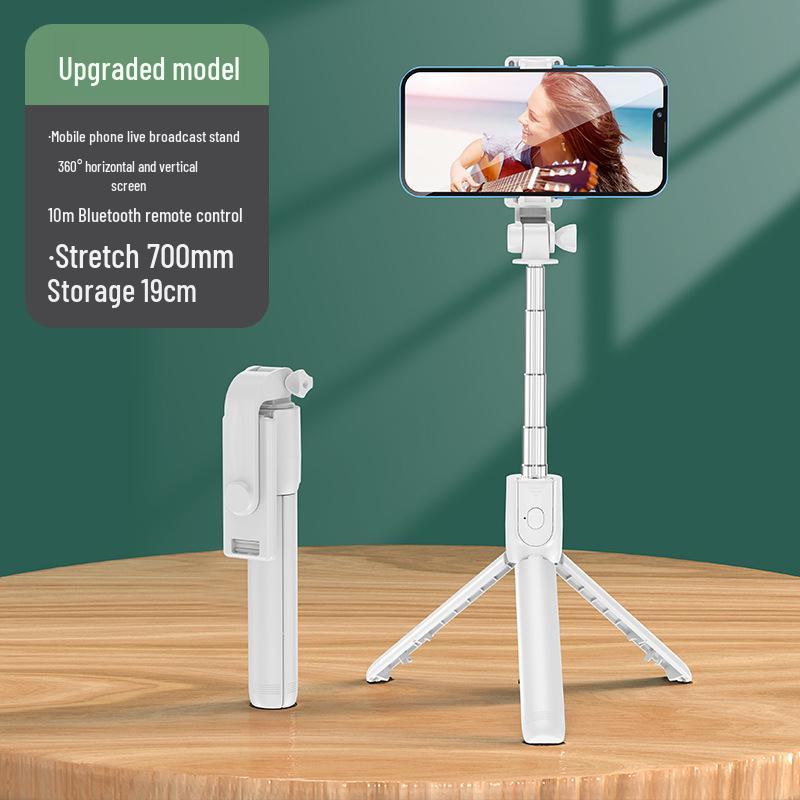 360° Rotating Bluetooth Selfie Stick & Tripod for Live Streaming & Photography